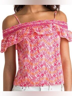 Vineyard Vines Shell Pattern Off The Shoulder Top